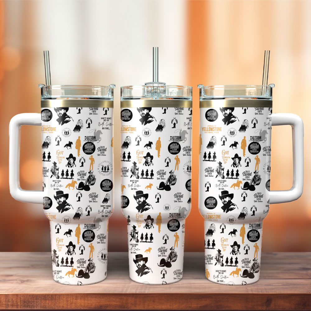 Yellowstone TV Series Custom Stanley Cup 40 oz 30 oz Tumbler With Handle