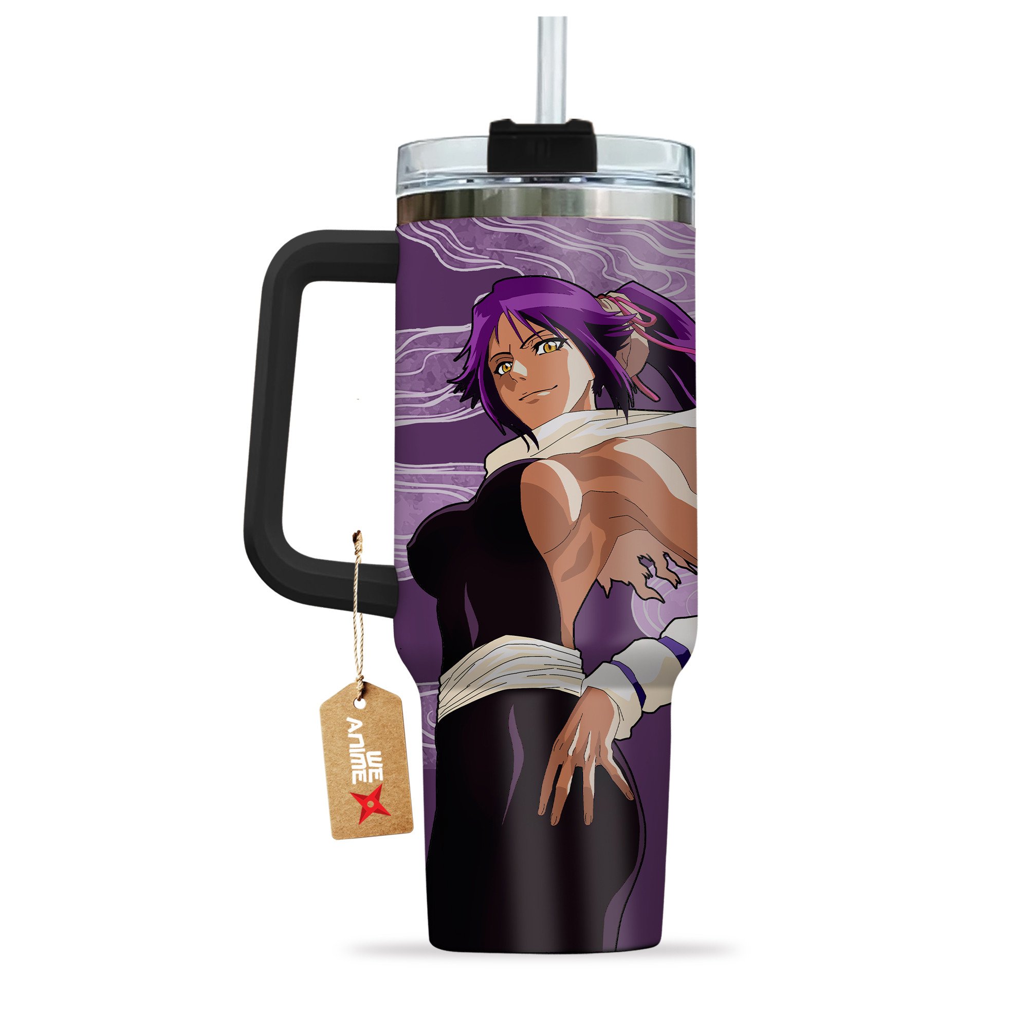 Yoruichi Shihouin Bleach Anime Custom Stanley Cup 40 oz 30 oz Tumbler With Handle