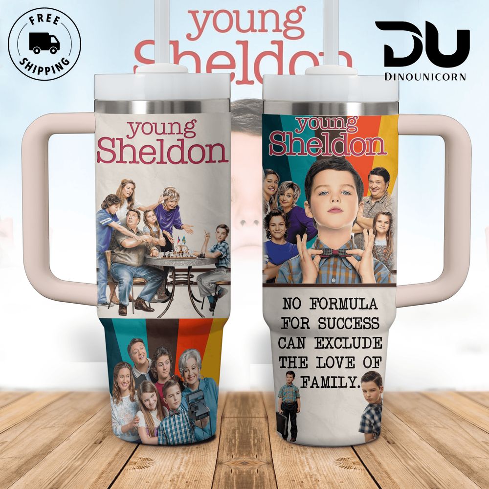 Young Sheldon TV Series Custom Stanley Cup 40 oz 30 oz Tumbler With Handle
