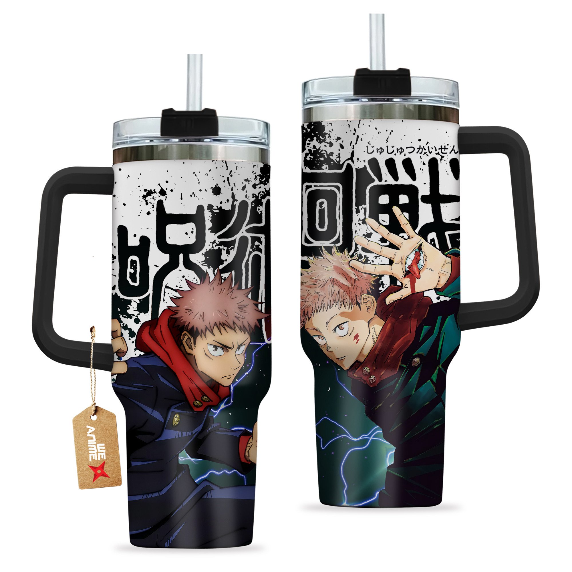 Yuji Itadori Jujutsu Kaisen Anime Custom Stanley Cup 40 oz 30 oz Tumbler With Handle
