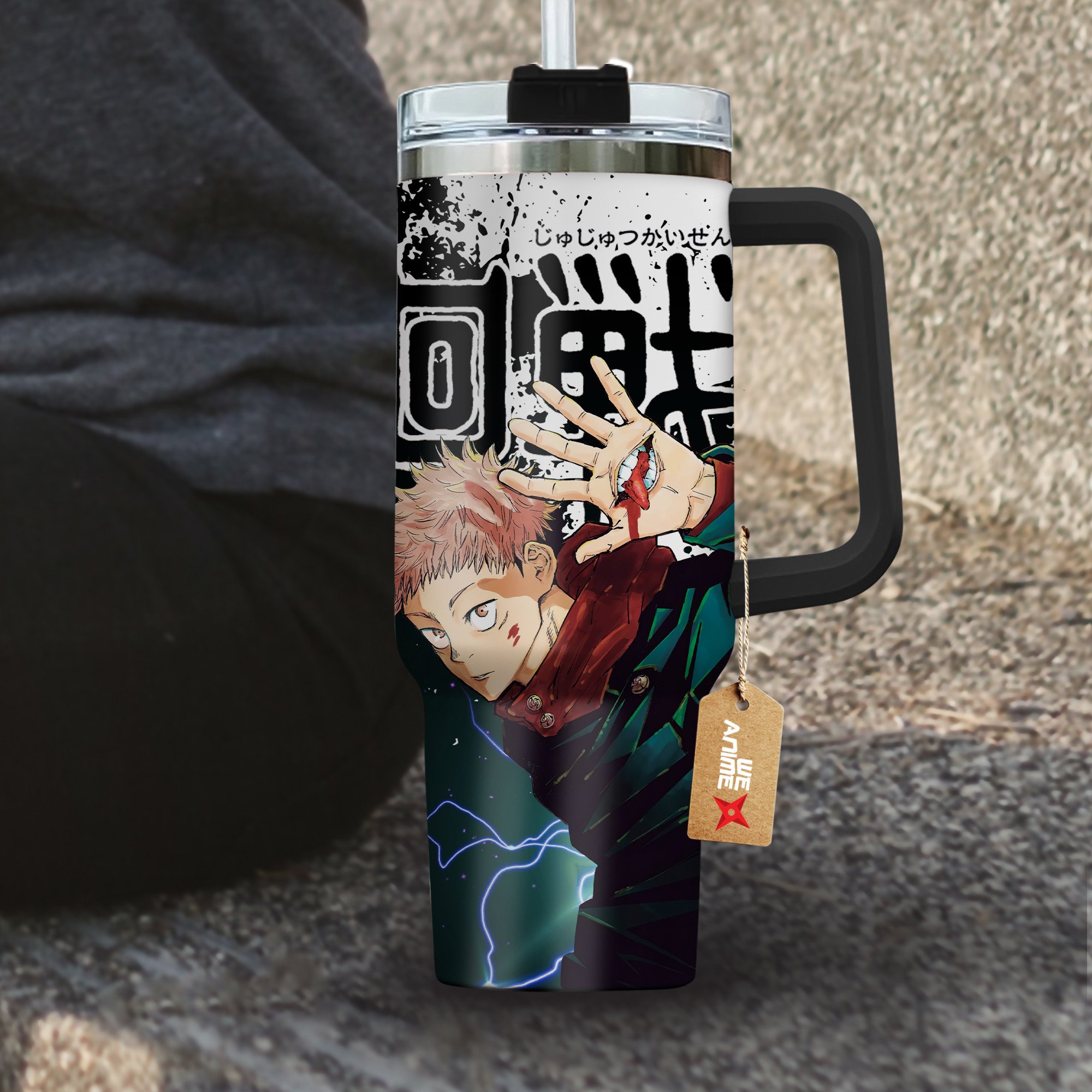 Yuji Itadori Jujutsu Kaisen Anime Custom Stanley Cup 40 oz 30 oz Tumbler With Handle